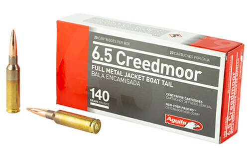 Ammunition Aguila Ammunition Full Metal Jacket Boat Tail 6.5Creedmoor AGUILA 6.5CREED 140GR FMJBT 20/500 • Model: Full Metal Jacket Boat Tail